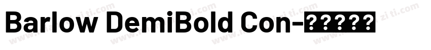 Barlow DemiBold Con字体转换